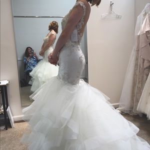 Casablanca Mermaid Wedding Dress - UNALTERED